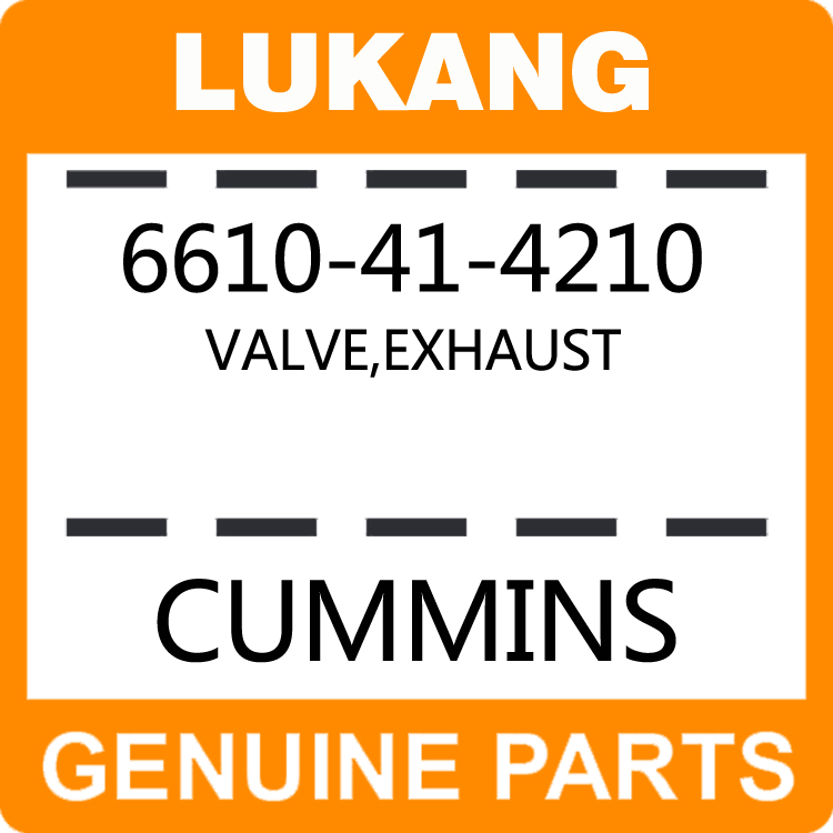 Valve-Exhaust 6610-41-4210-LUKANG-Engine Parts,Engine Valve,Valve Guide,Valve Seat