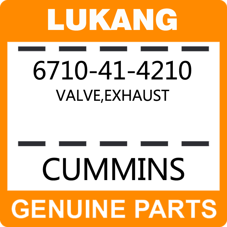 Valve-Exhaust 6710-41-4210-LUKANG-Engine Parts,Engine Valve,Valve Guide,Valve Seat