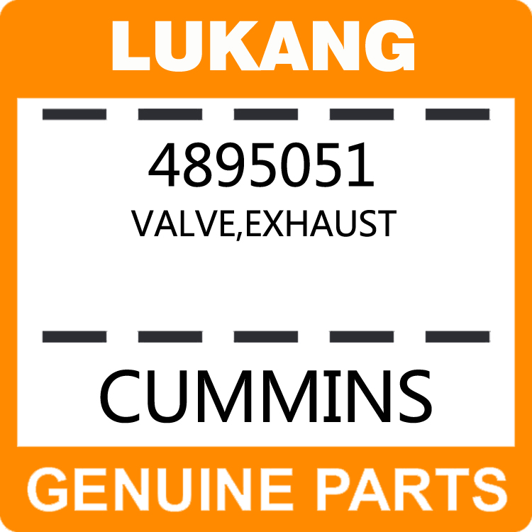 Valve-Exhaust 4895051-LUKANG-Engine Parts,Engine Valve,Valve Guide,Valve Seat