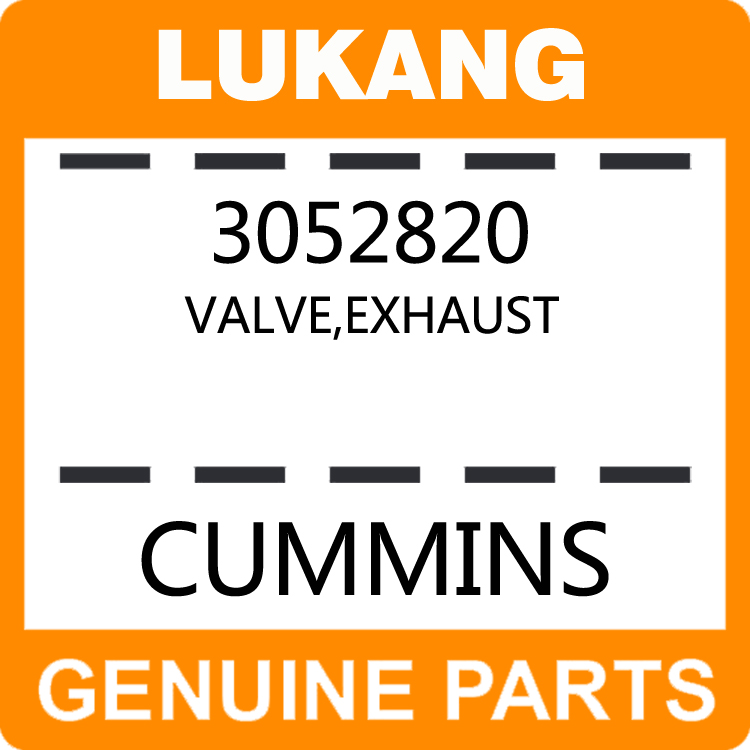 Valve-Exhaust 3052820-LUKANG-Engine Parts,Engine Valve,Valve Guide,Valve Seat